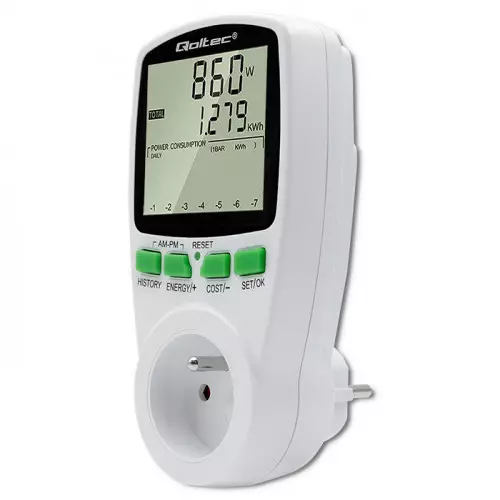 Qoltec watomierz PM0627 3680W 16A LCD
