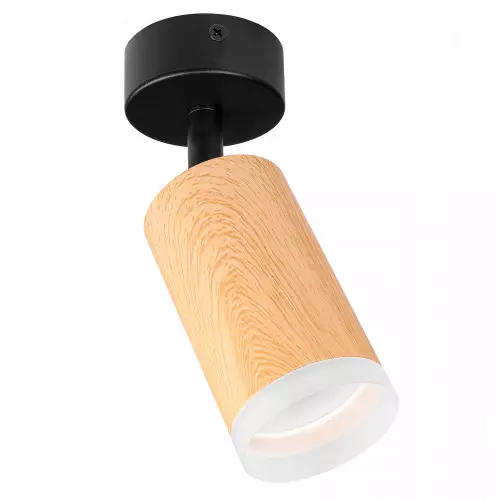 Ruchomy kinkiet sufitowy LED GU10 (drewno)