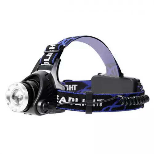 Latarka czołowa LED 3W 240lm z zoomem